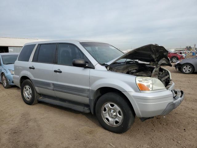 2HKYF18194H613442 - 2004 HONDA PILOT LX SILVER photo 4