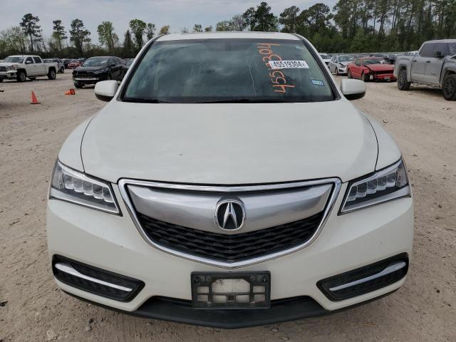 5FRYD3H22FB002002 - 2015 ACURA MDX WHITE photo 5