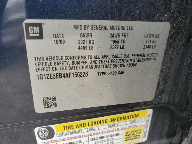 1G1ZE5EB4AF156226 - 2010 CHEVROLET MALIBU LTZ 蓝色 照片 12