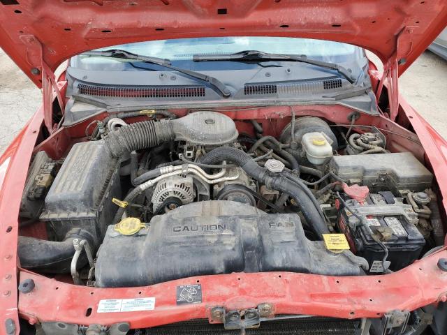 1B7GG26XX1S268084 - 2001 DODGE DAKOTA RED photo 11