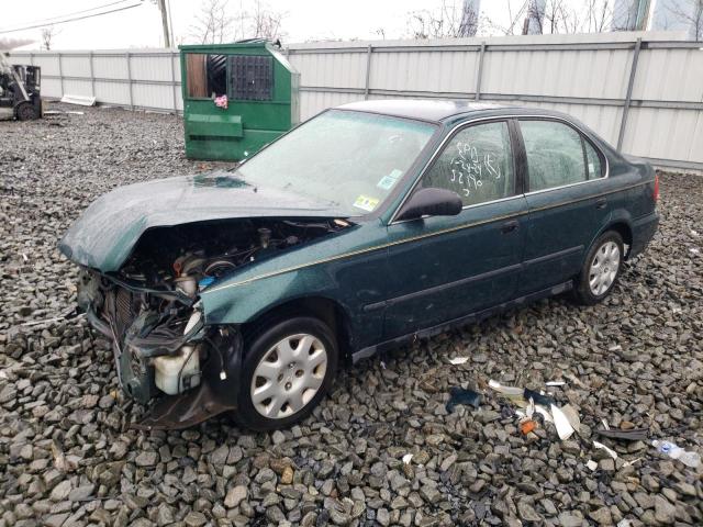 1HGEJ6676YL052190 - 2000 HONDA CIVIC LX GREEN photo 1