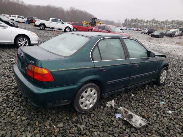 1HGEJ6676YL052190 - 2000 HONDA CIVIC LX GREEN photo 3