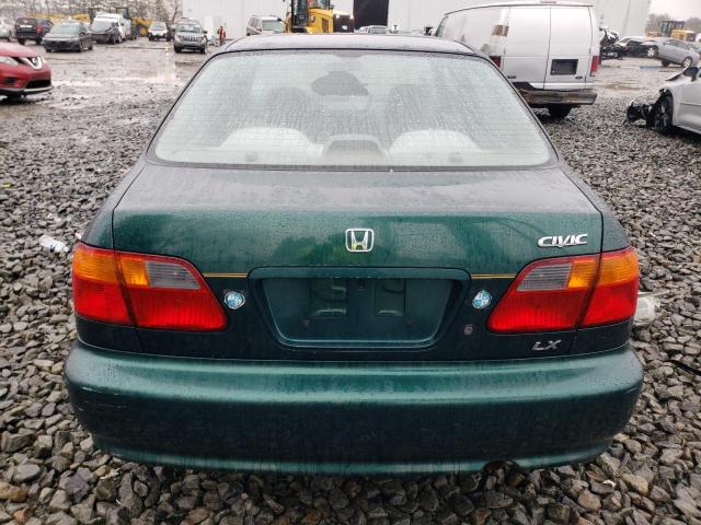 1HGEJ6676YL052190 - 2000 HONDA CIVIC LX GREEN photo 6