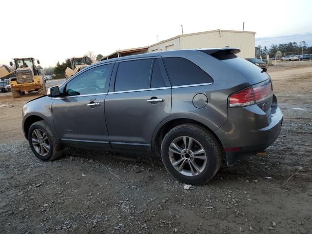 2LMDJ6JC8ABJ16749 - 2010 LINCOLN MKX GRAY photo 2