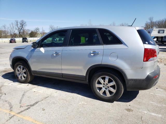 5XYKT3A10DG410273 - 2013 KIA SORENTO LX SILVER photo 2