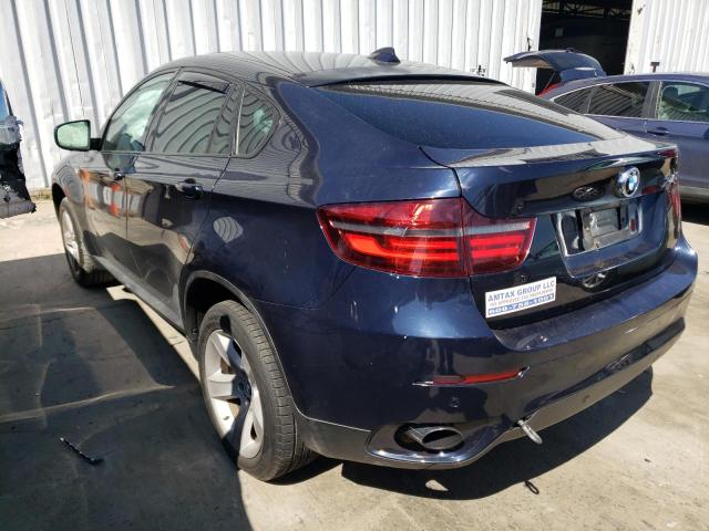 5UXFG2C56BLX05183 - 2011 BMW X6 XDRIVE35I BLUE photo 2