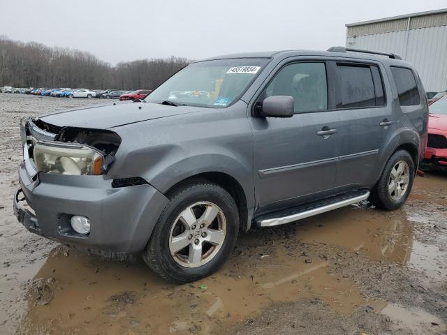 5FNYF4H56AB005456 - 2010 HONDA PILOT EXL GRAY photo 1