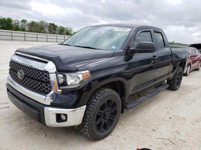 5TFRY5F10LX257328 - 2020 TOYOTA TUNDRA DOUBLE CAB SR/SR5 BLACK photo 1