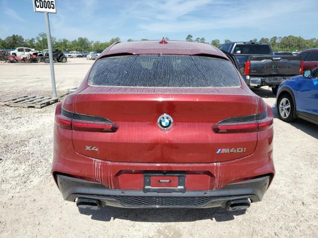 5UX2V5C06M9F49899 - 2021 BMW X4 XDRIVEM40I RED photo 6