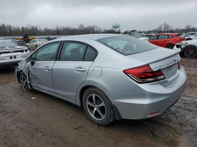 19XFB2F7XFE700435 - 2015 HONDA CIVIC SE SILVER photo 2