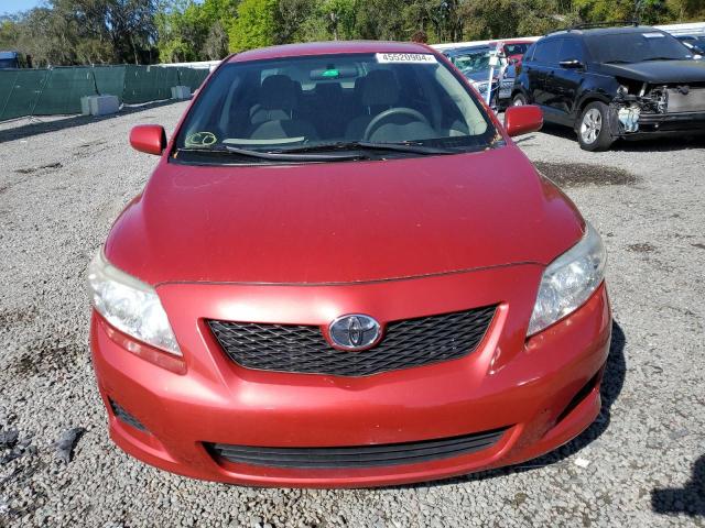 1NXBU40E19Z041075 - 2009 TOYOTA COROLLA BASE RED photo 5