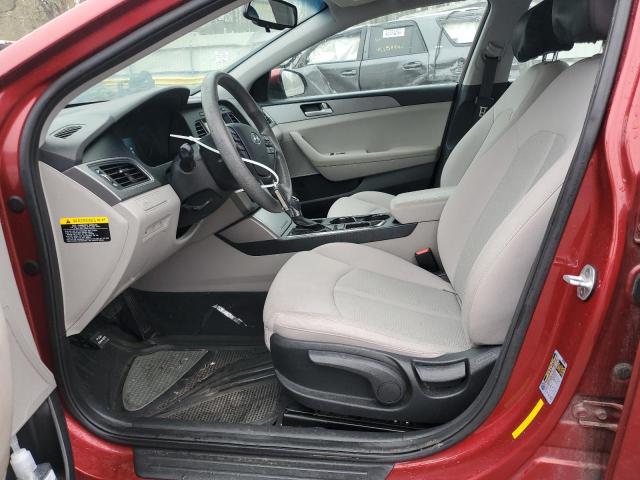 5NPE24AFXGH362182 - 2016 HYUNDAI SONATA SE RED photo 7