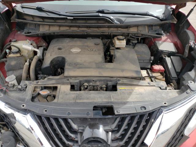 5N1AZ2MG2FN242910 - 2015 NISSAN MURANO S RED photo 11