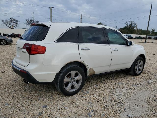 2HNYD2H27AH503802 - 2010 ACURA MDX WHITE photo 3