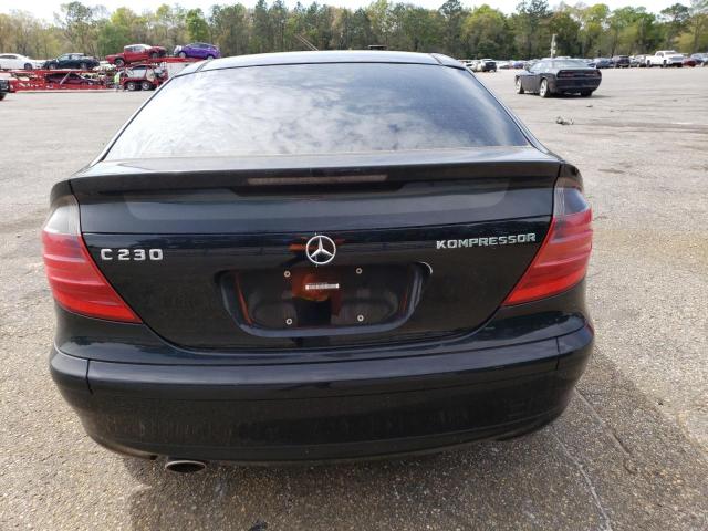 WDBRN47J62A240356 - 2002 MERCEDES-BENZ C 230K SPORT COUPE BLACK photo 6