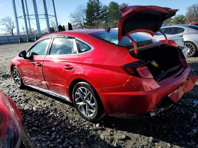 5NPEL4JA0MH111569 - 2021 HYUNDAI SONATA SEL RED photo 2