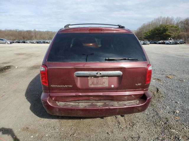 2C8GP54L12R550584 - 2002 CHRYSLER TOWN & COU LXI BURGUNDY photo 6