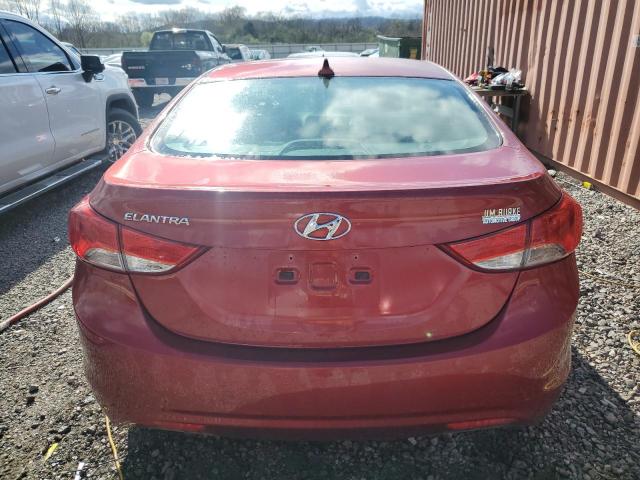 5NPDH4AE1DH349527 - 2013 HYUNDAI ELANTRA GLS BURGUNDY photo 6