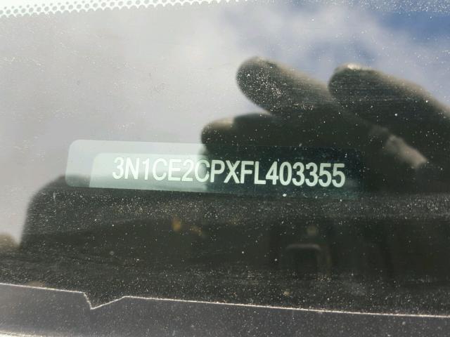 3N1CE2CPXFL403355 - 2015 NISSAN VERSA NOTE S  photo 10