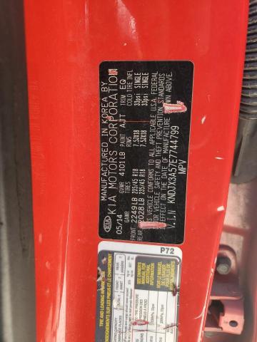 KNDJX3A57E7744799 - 2014 KIA SOUL ! RED photo 12