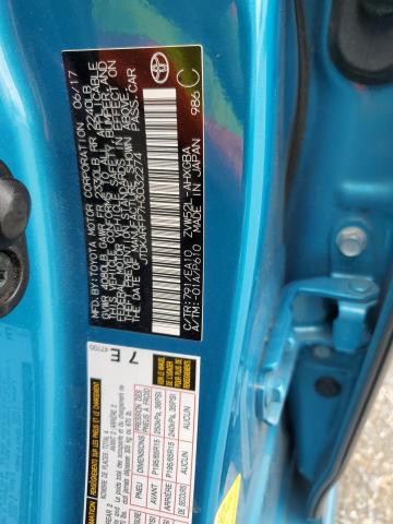 JTDKARFP7H3032274 - 2017 TOYOTA PRIUS PRIM BLUE photo 12