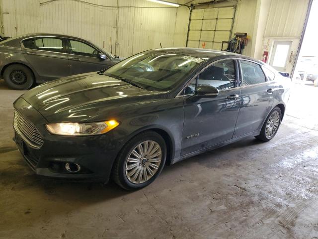 3FA6P0LU0FR206129 - 2015 FORD FUSION SE HYBRID GRAY photo 1