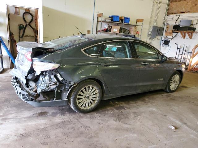 3FA6P0LU0FR206129 - 2015 FORD FUSION SE HYBRID GRAY photo 3