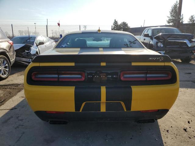 2C3CDZC98JH304758 - 2018 DODGE CHALLENGER SRT HELLCAT YELLOW photo 6