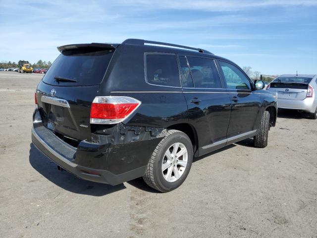 5TDBK3EH3CS119892 - 2012 TOYOTA HIGHLANDER BASE Noir photo 3