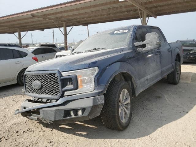 1FTEW1C54JKF72079 - 2018 FORD F150 SUPERCREW BLUE photo 1