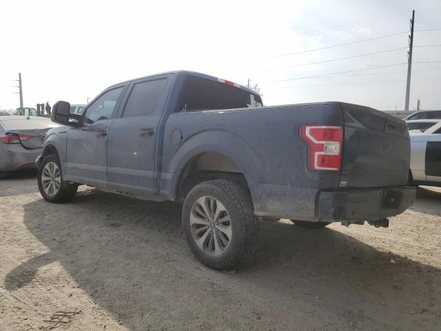 1FTEW1C54JKF72079 - 2018 FORD F150 SUPERCREW BLUE photo 2