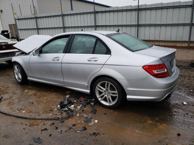 WDDGF4HB9DR293222 - 2013 MERCEDES-BENZ C 250 SILVER photo 2