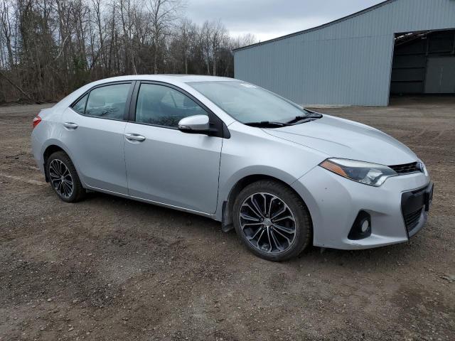 2T1BURHE4FC338260 - 2015 TOYOTA COROLLA L SILVER photo 4