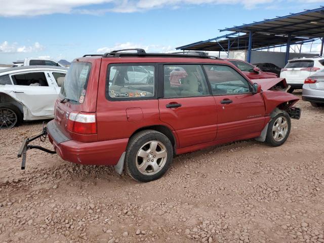 JF1SF65682H748643 - 2002 SUBARU FORESTER S RED photo 3