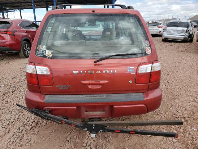 JF1SF65682H748643 - 2002 SUBARU FORESTER S RED photo 6