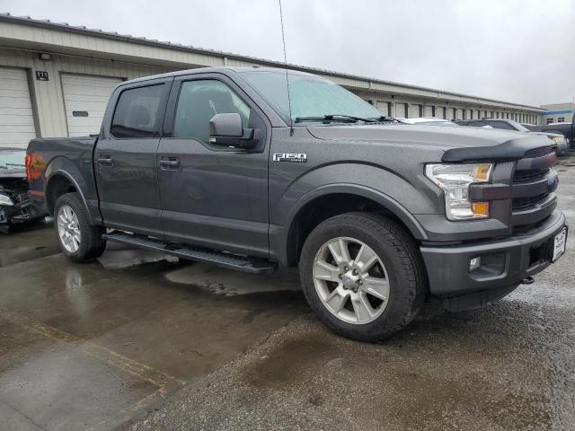 1FTEW1EF8FKE46577 - 2015 FORD F150 SUPERCREW GRAY photo 4