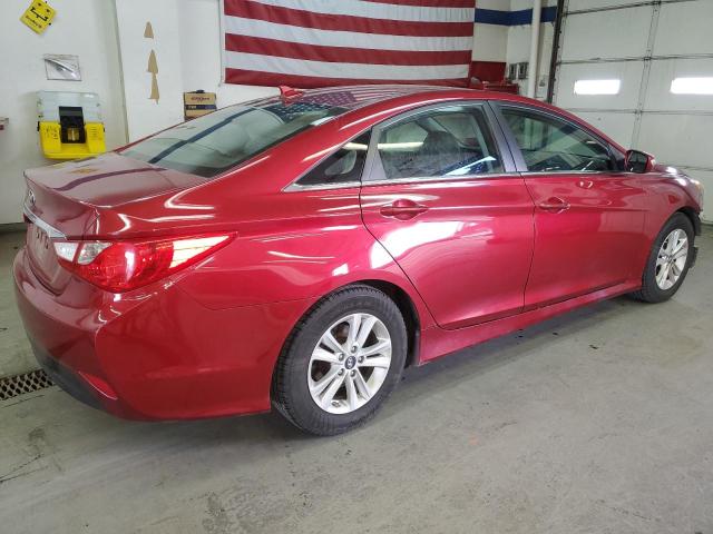 5NPEB4AC6EH851942 - 2014 HYUNDAI SONATA GLS RED photo 3