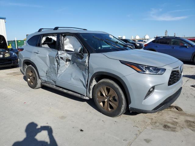 5TDAARAH7NS511364 - 2022 TOYOTA HIGHLANDER HYBRID XLE GRAY photo 4