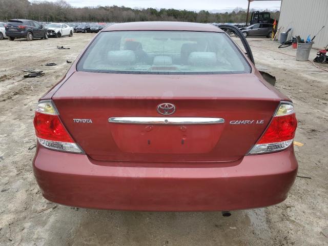 4T1BE30K96U151722 - 2006 TOYOTA CAMRY LE MAROON photo 6