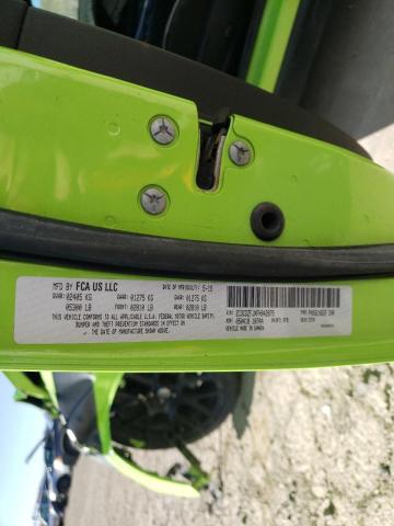 2C3CDZFJXFH842875 - 2015 DODGE CHALLENGER R/T SCAT PACK GREEN photo 10