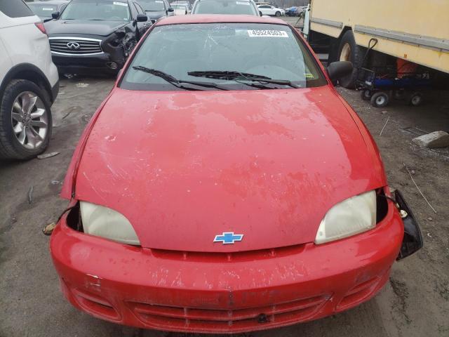 1G1JC124827200242 - 2002 CHEVROLET CAVALIER RED photo 5