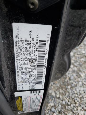 5TETX22N17Z401354 - 2007 TOYOTA TACOMA ACCESS CAB შავი ფოტო 12