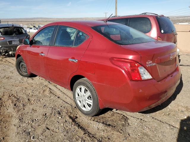 3N1CN7AP3CL871908 - 2012 NISSAN VERSA S RED photo 2