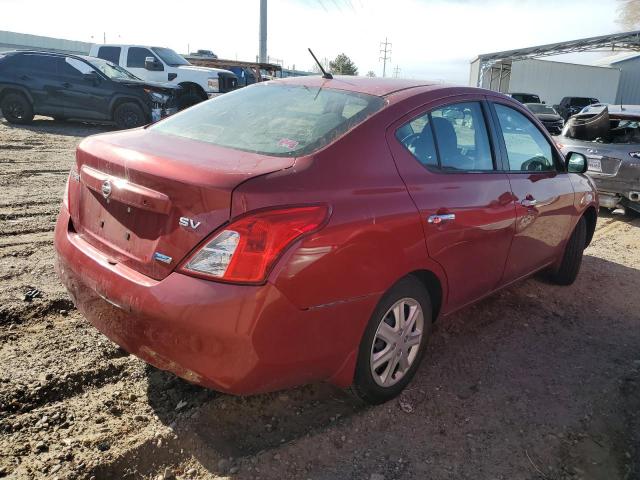 3N1CN7AP3CL871908 - 2012 NISSAN VERSA S RED photo 3