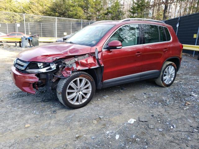 WVGBV7AX6CW005201 - 2012 VOLKSWAGEN TIGUAN S RED photo 1