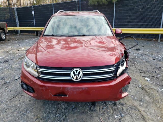 WVGBV7AX6CW005201 - 2012 VOLKSWAGEN TIGUAN S RED photo 5