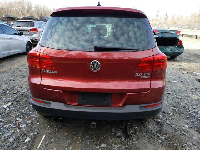 WVGBV7AX6CW005201 - 2012 VOLKSWAGEN TIGUAN S RED photo 6