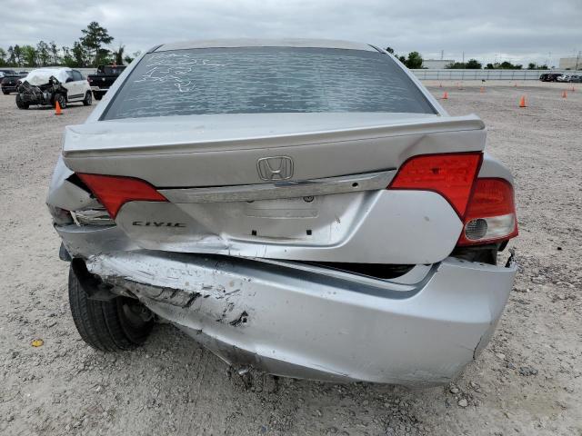 2HGFA16699H322543 - 2009 HONDA CIVIC LX-S Արծաթագույն լուսանկար 6