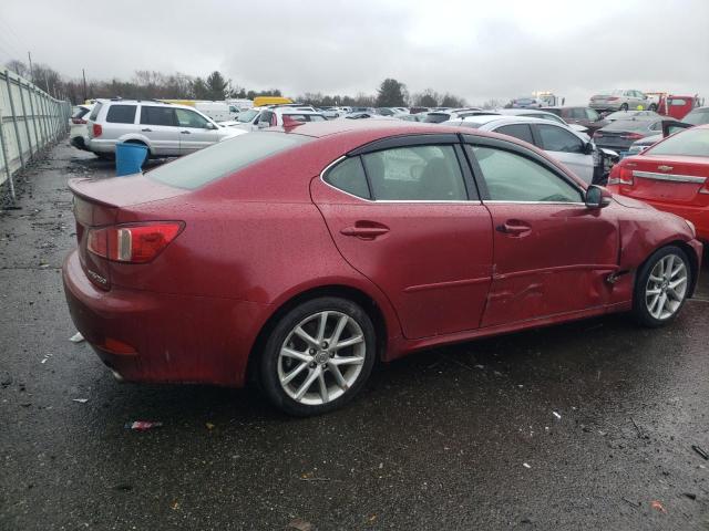 JTHCF5C23D5061677 - 2013 LEXUS IS 250 RED photo 3