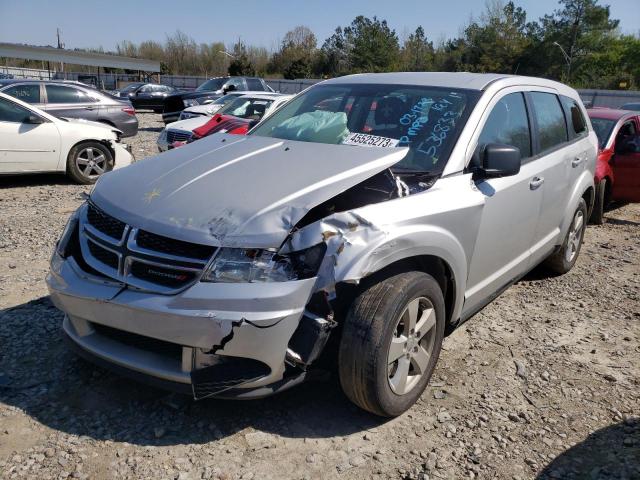 3C4PDCAB0DT536833 - 2013 DODGE JOURNEY SE SILVER photo 1